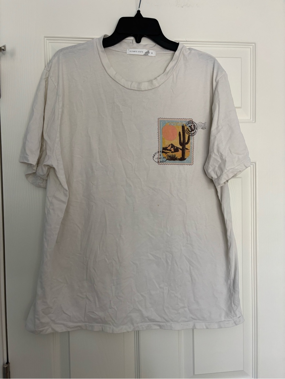 100% Cotton T Shirt with Western Graphic